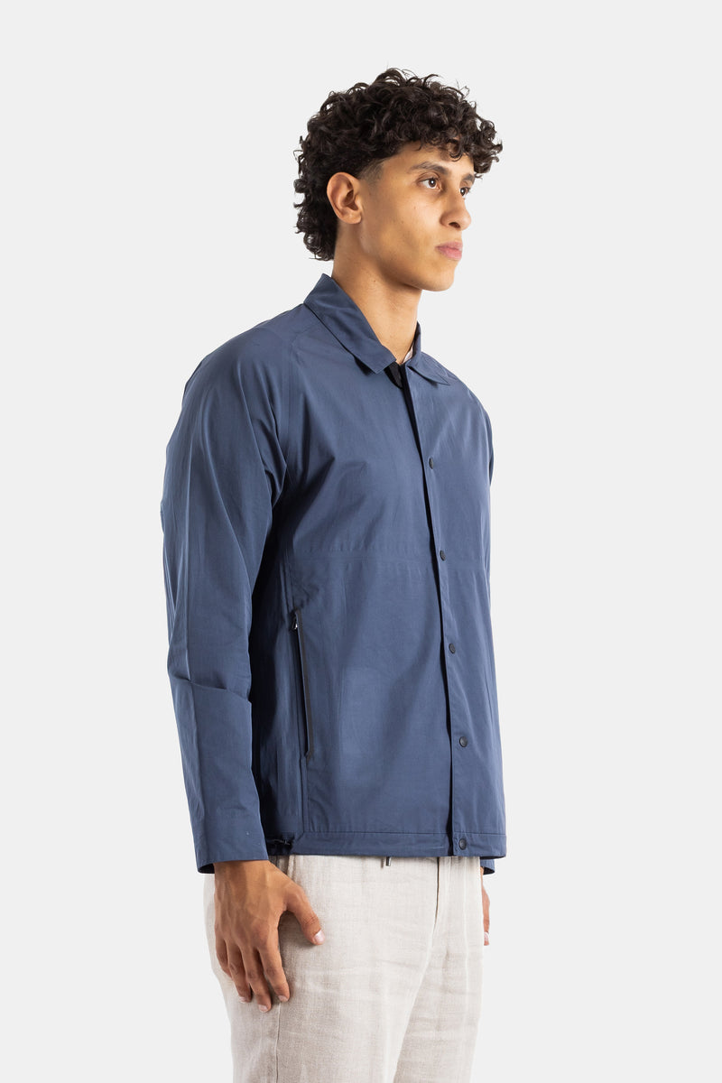 Navy Technical Zipped Jacket