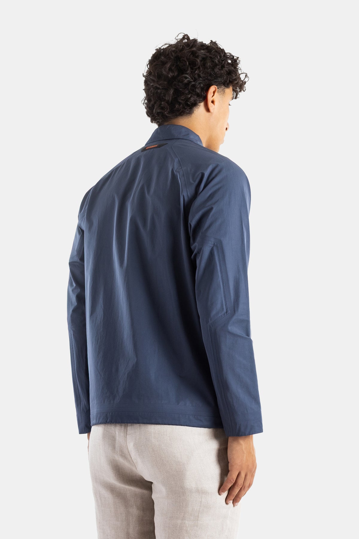 Navy Technical Zipped Jacket