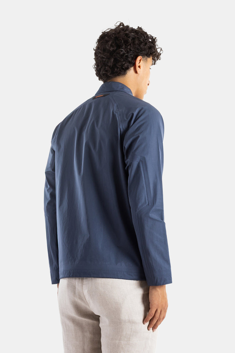 Navy Technical Zipped Jacket