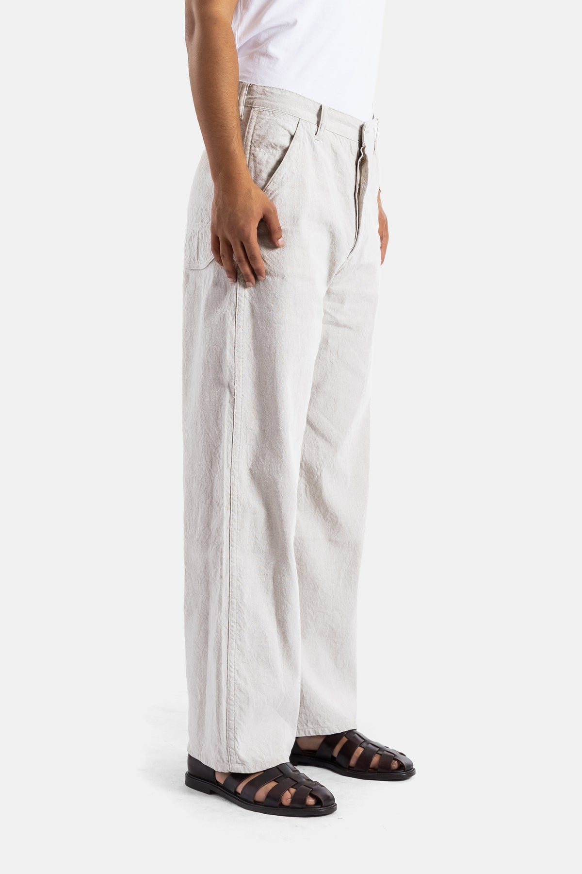Elfenbeinweite Denim-Malerhose