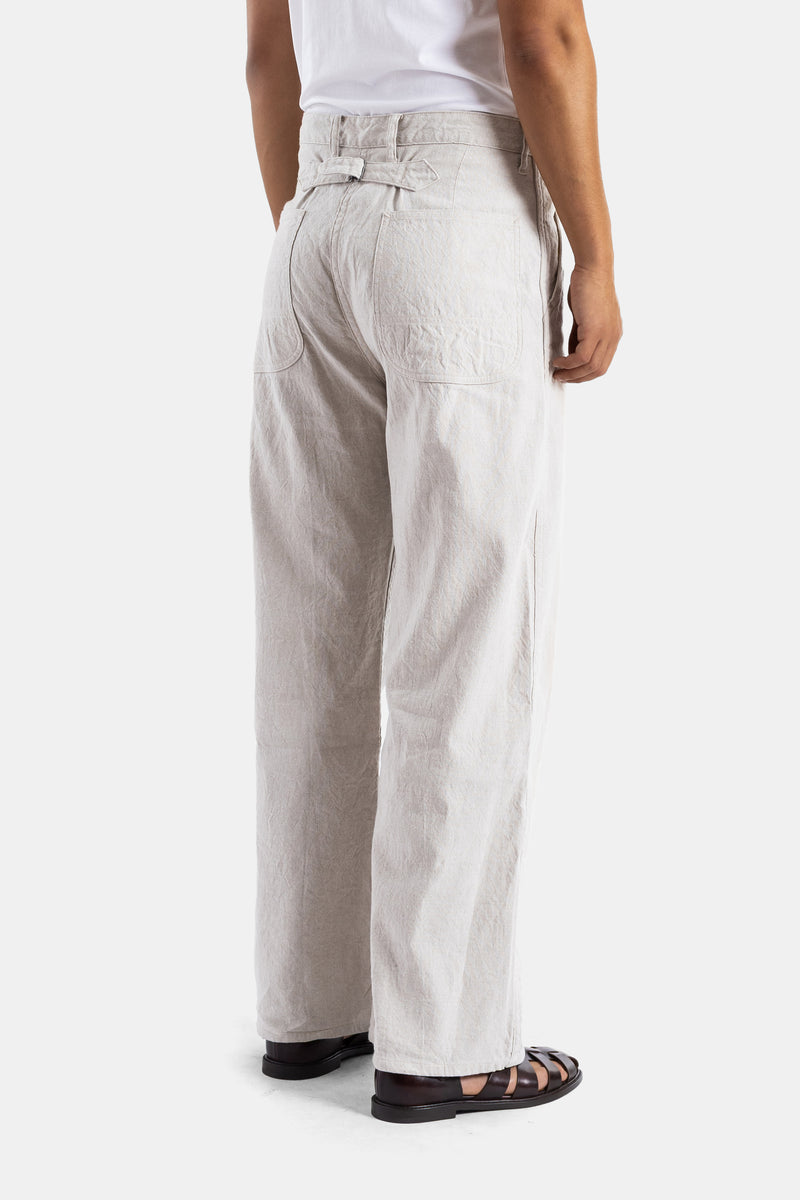 Elfenbeinweite Denim-Malerhose