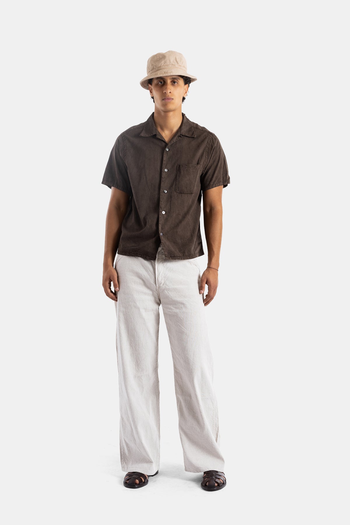 Elfenbeinweite Denim-Malerhose