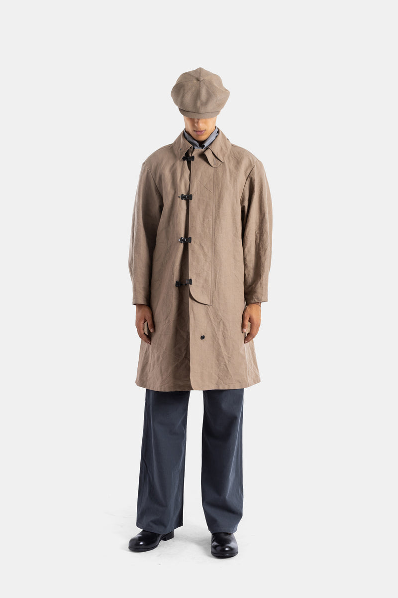 Imperméable en papier washi et lin beige