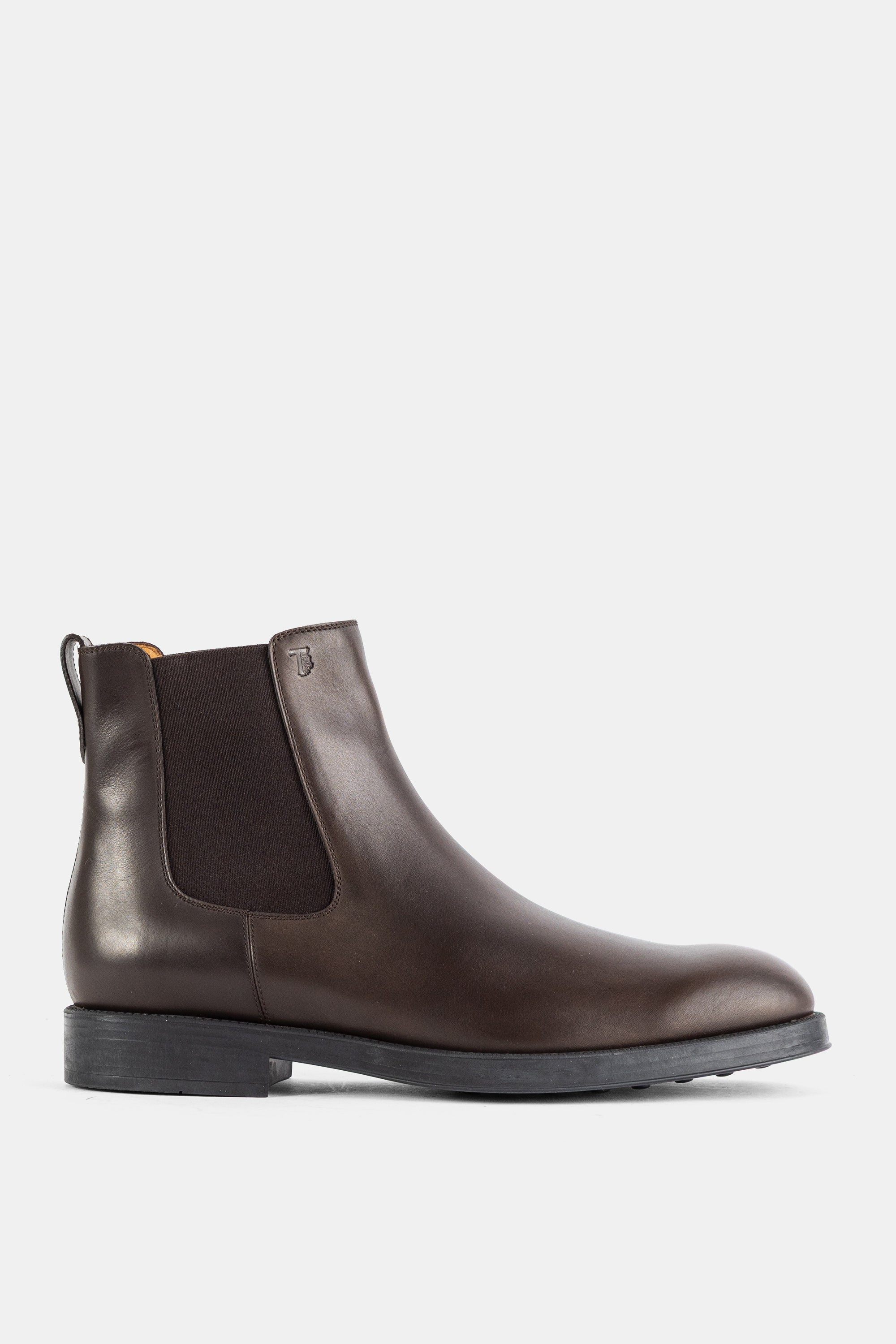 Dark brown smooth leather Chelsea boot elastic insert Tod's | Actuel B