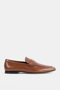 Slip-On Loafer Braun mit Geprägtem Logo - UK 6.5