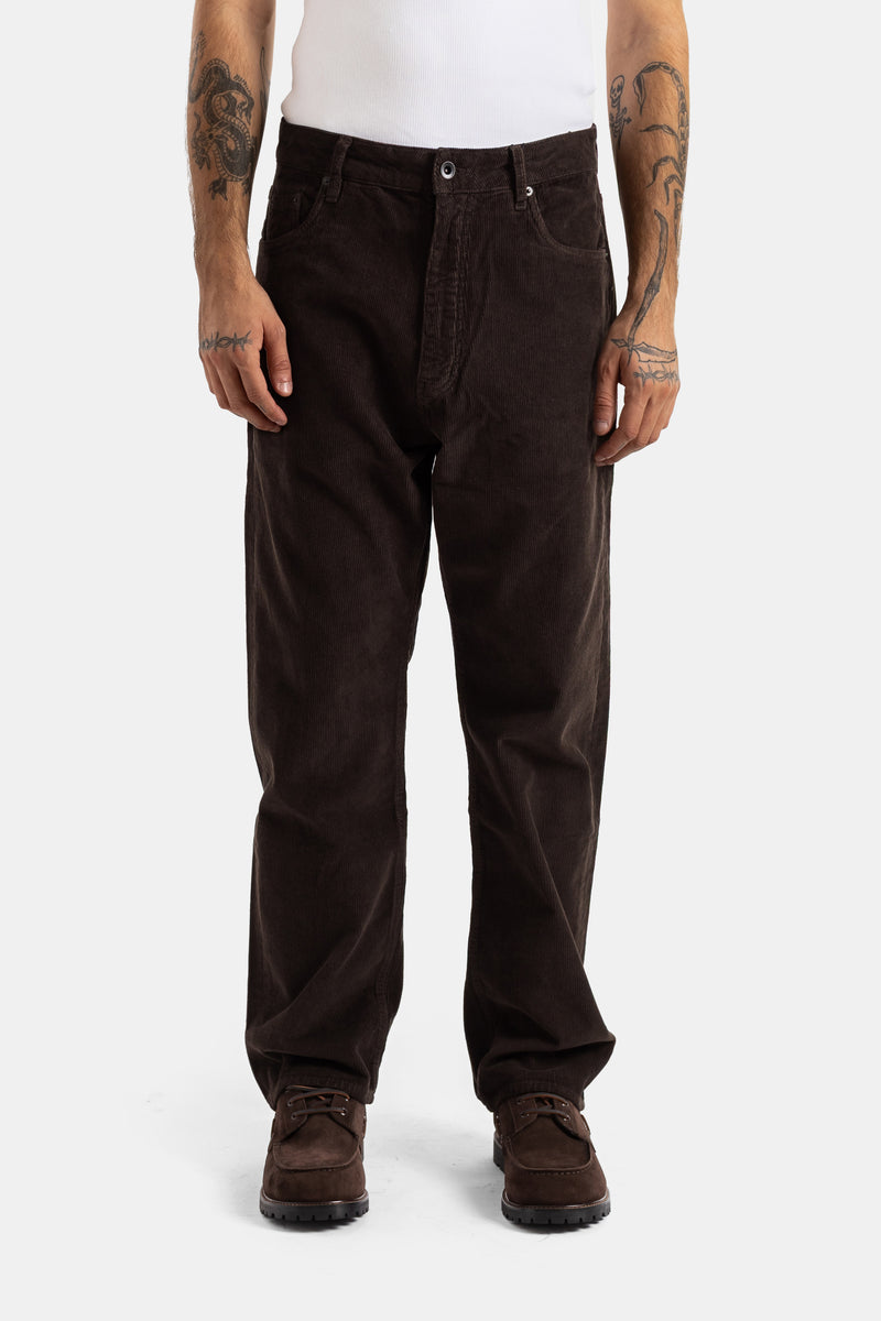 Pantalon 90's en velours côtelé marron