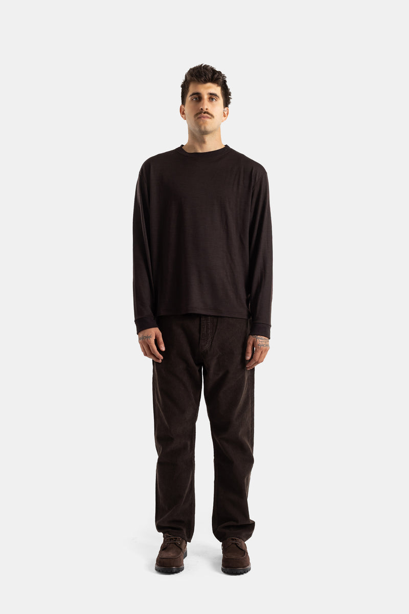 Pantalon 90's en velours côtelé marron