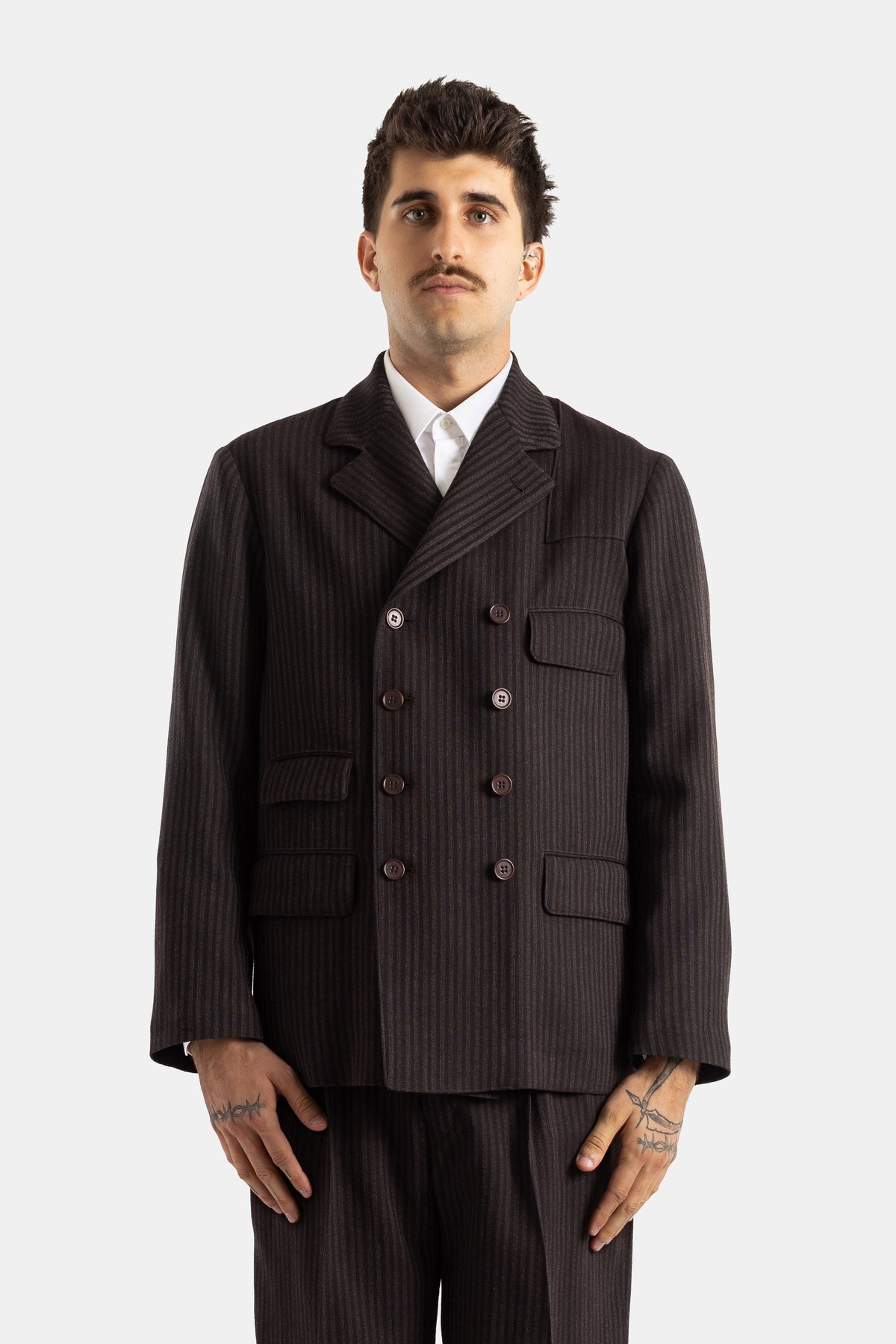 Veste Lot.331 double boutonnage facteur américain brun