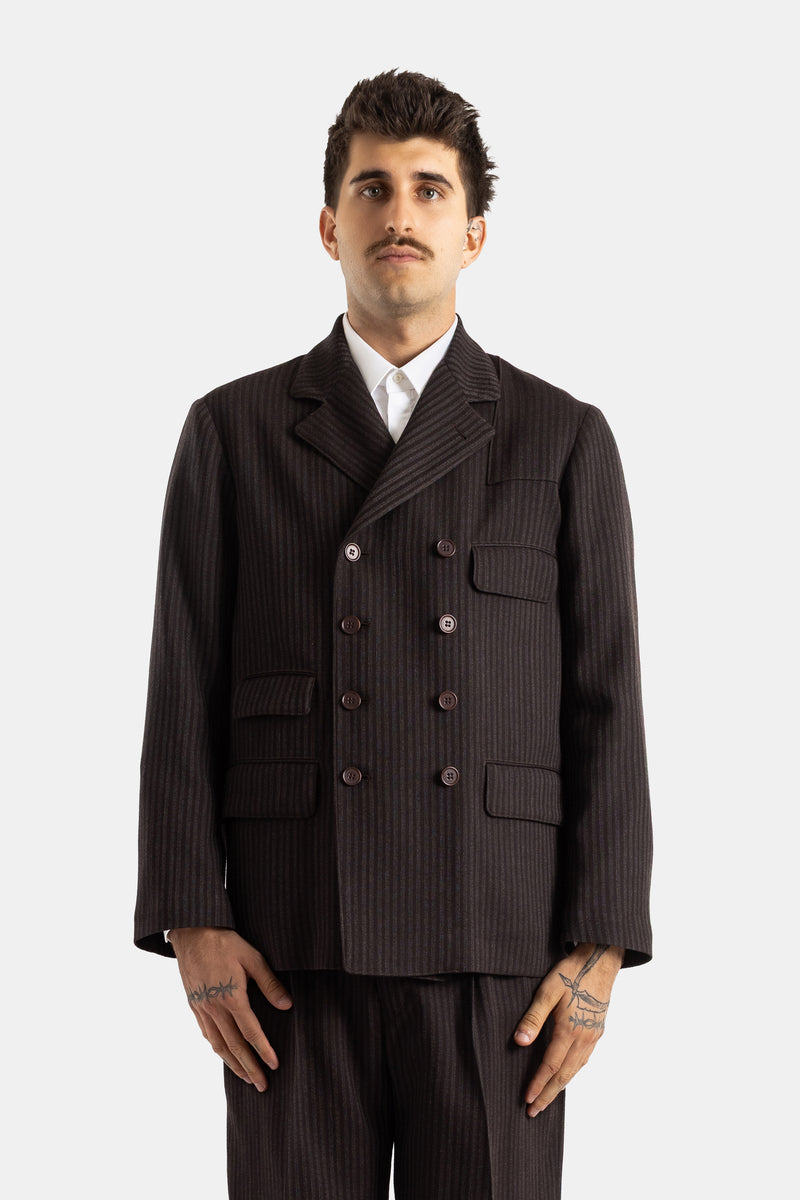 Veste Lot.331 double boutonnage facteur américain brun