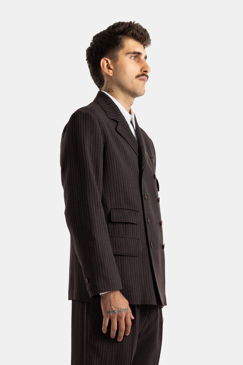 Veste Lot.331 double boutonnage facteur américain brun