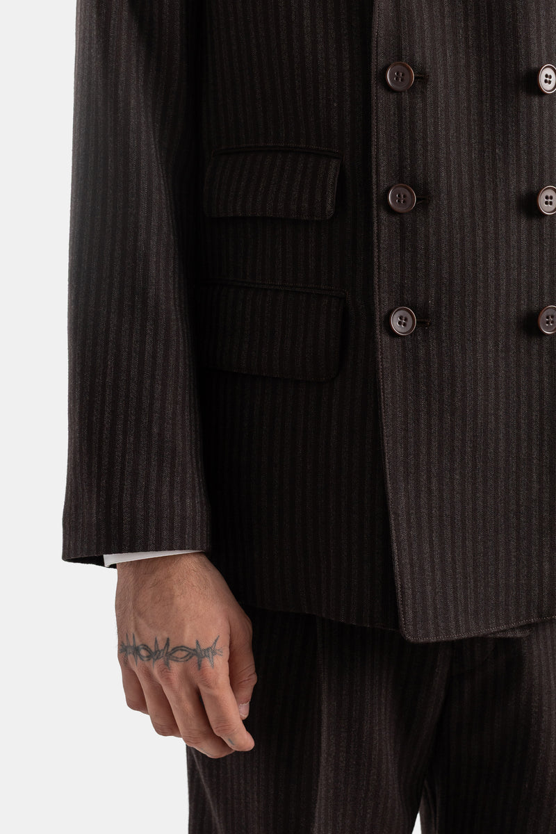 Veste Lot.331 double boutonnage facteur américain brun