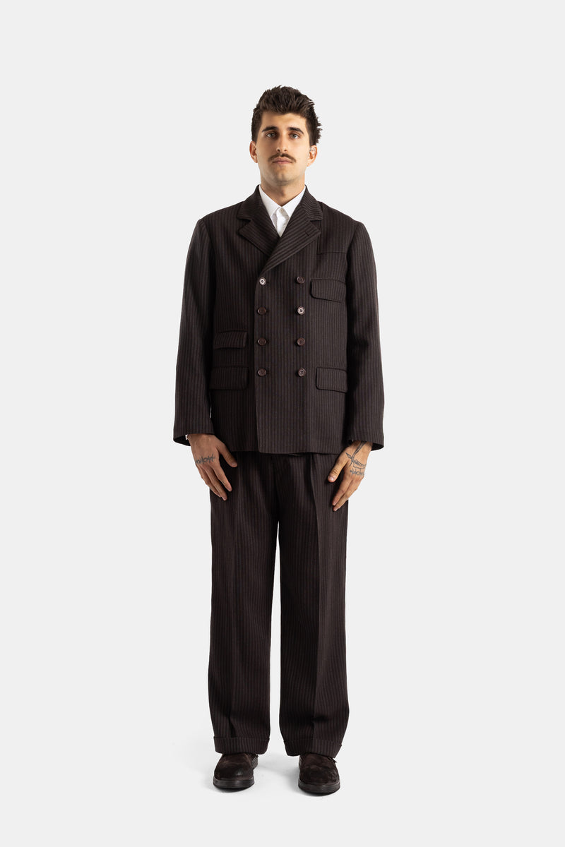 Veste Lot.331 double boutonnage facteur américain brun