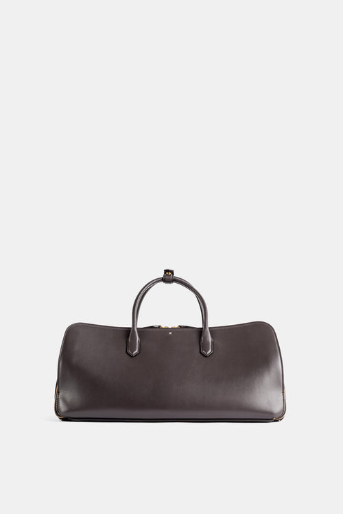 Sac Delta Medium en cuir marron foncé