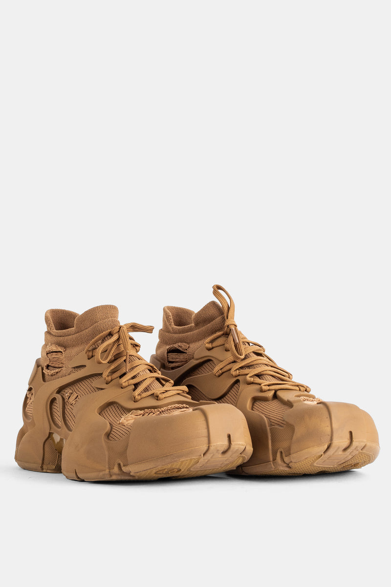 Sneakers Tossu montantes camel effet cage