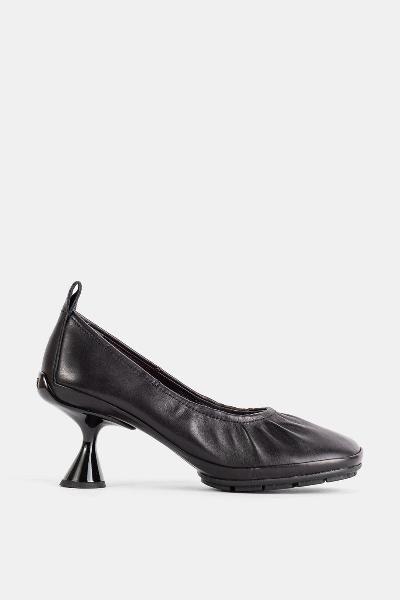Escarpins Right à talon sculptural en cuir noir