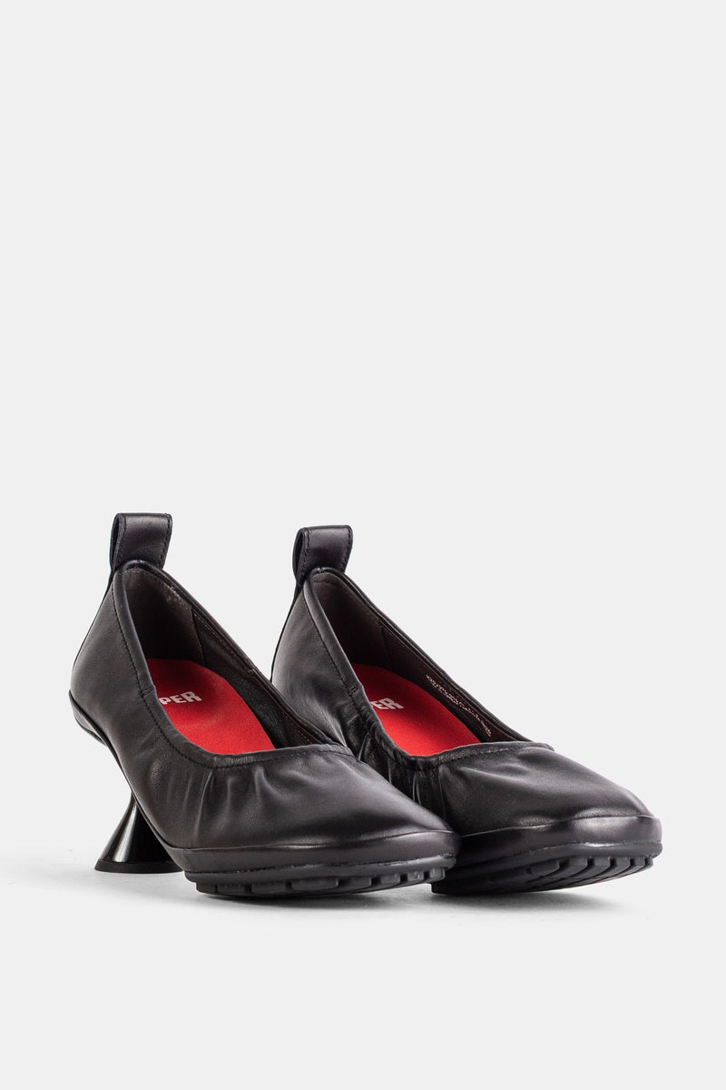 Escarpins Right à talon sculptural en cuir noir
