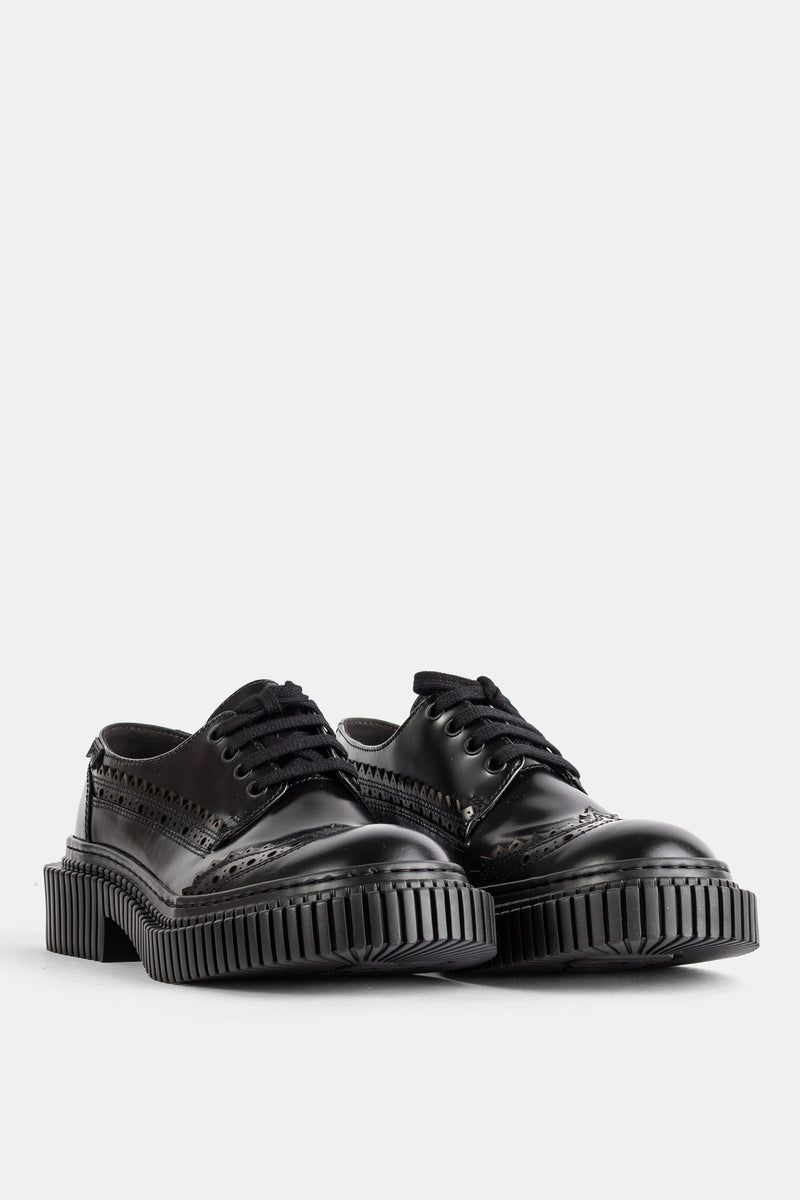 Derbies Pix Berlin en cuir noir façon richelieu