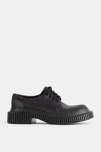 Pix black leather derbies with ridged soles - EU 39