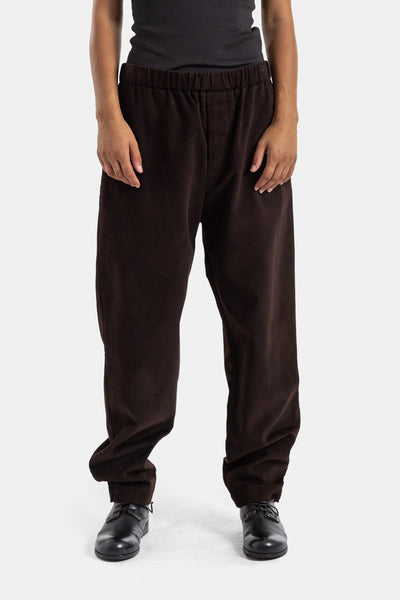 Pantalón Jog Ah de pana marrón oscuro