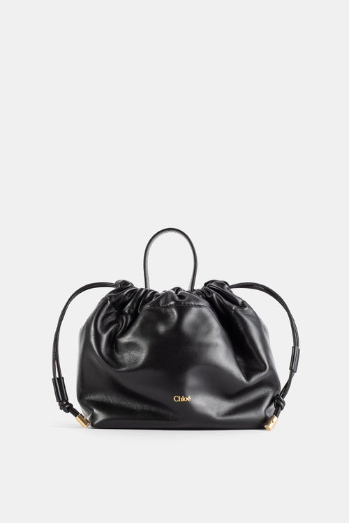 Pochette Chloé Icons en nappa agneau noir