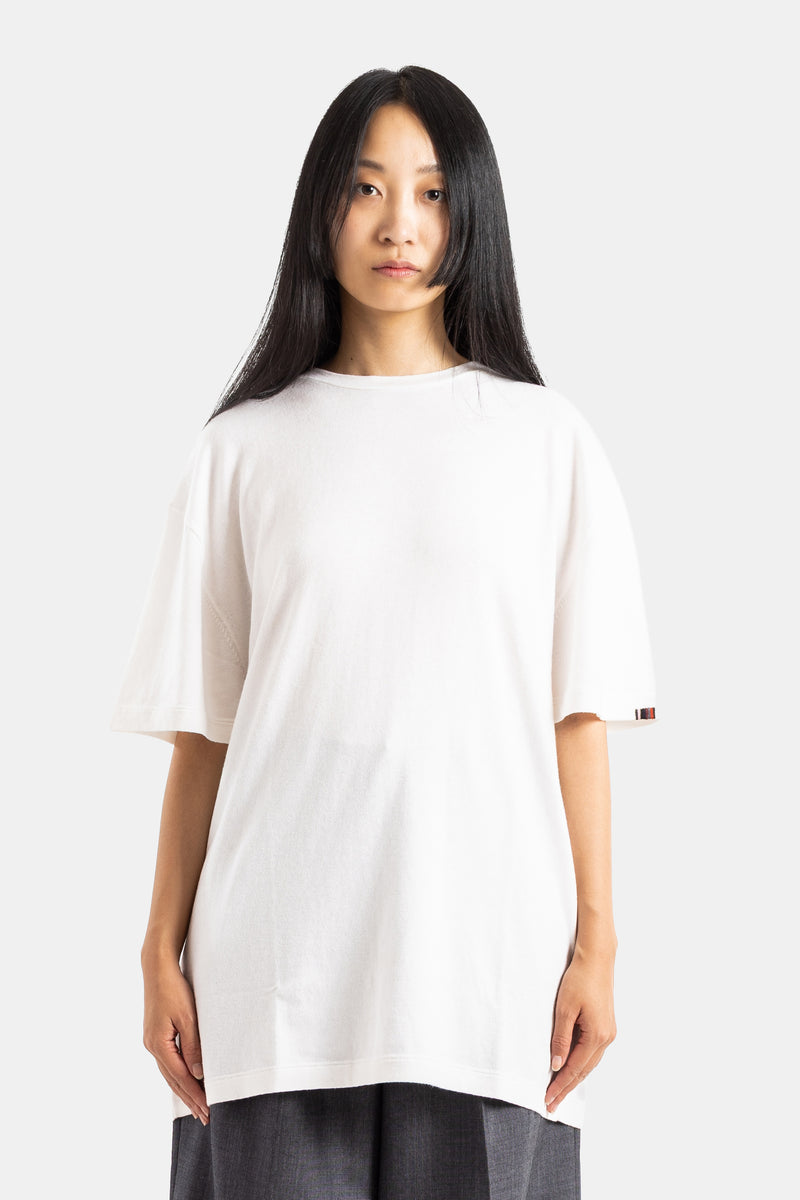 N°269 Rik - T-shirt oversize en cachemire blanc