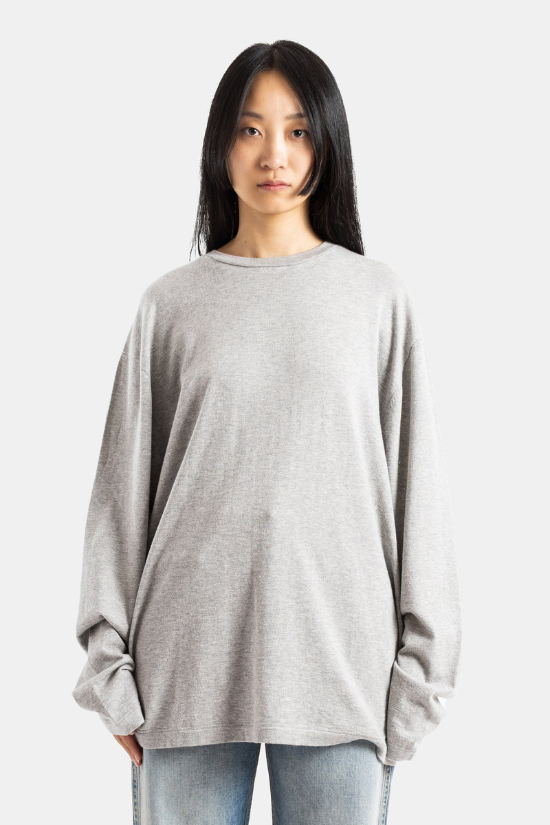 N°452 Rock - Pull oversize en cachemire gris chiné