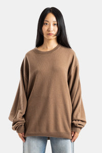 N°476 April - Jersey oversize de cachemira camel - Taille Unique