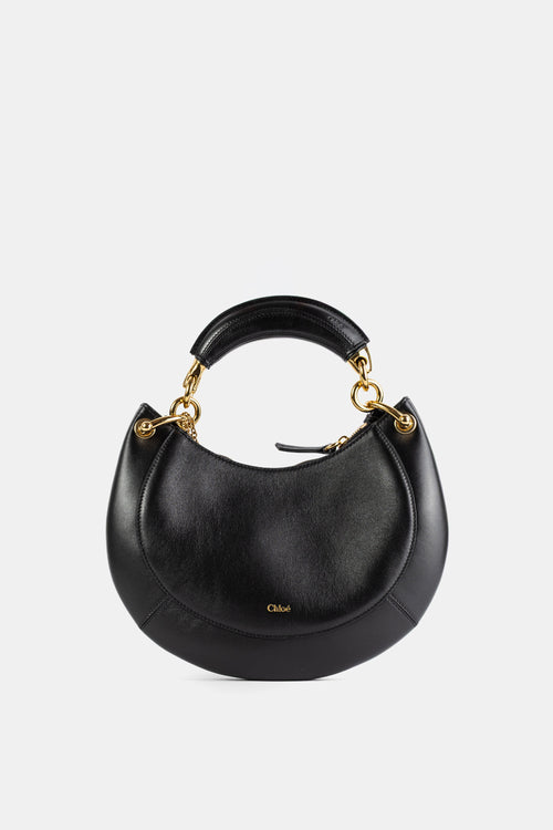 Sac Chloé Banana en nappa agneau noir