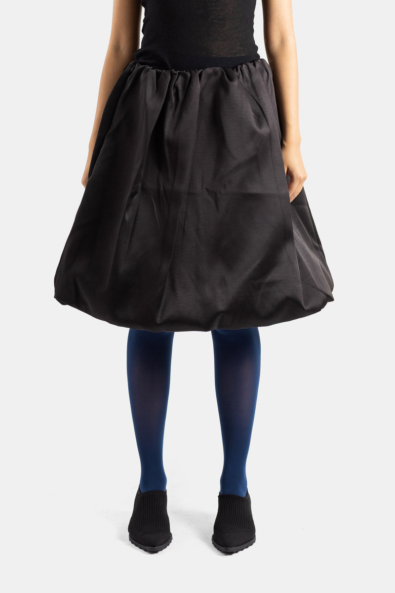 Jupe bouffante froncée noire