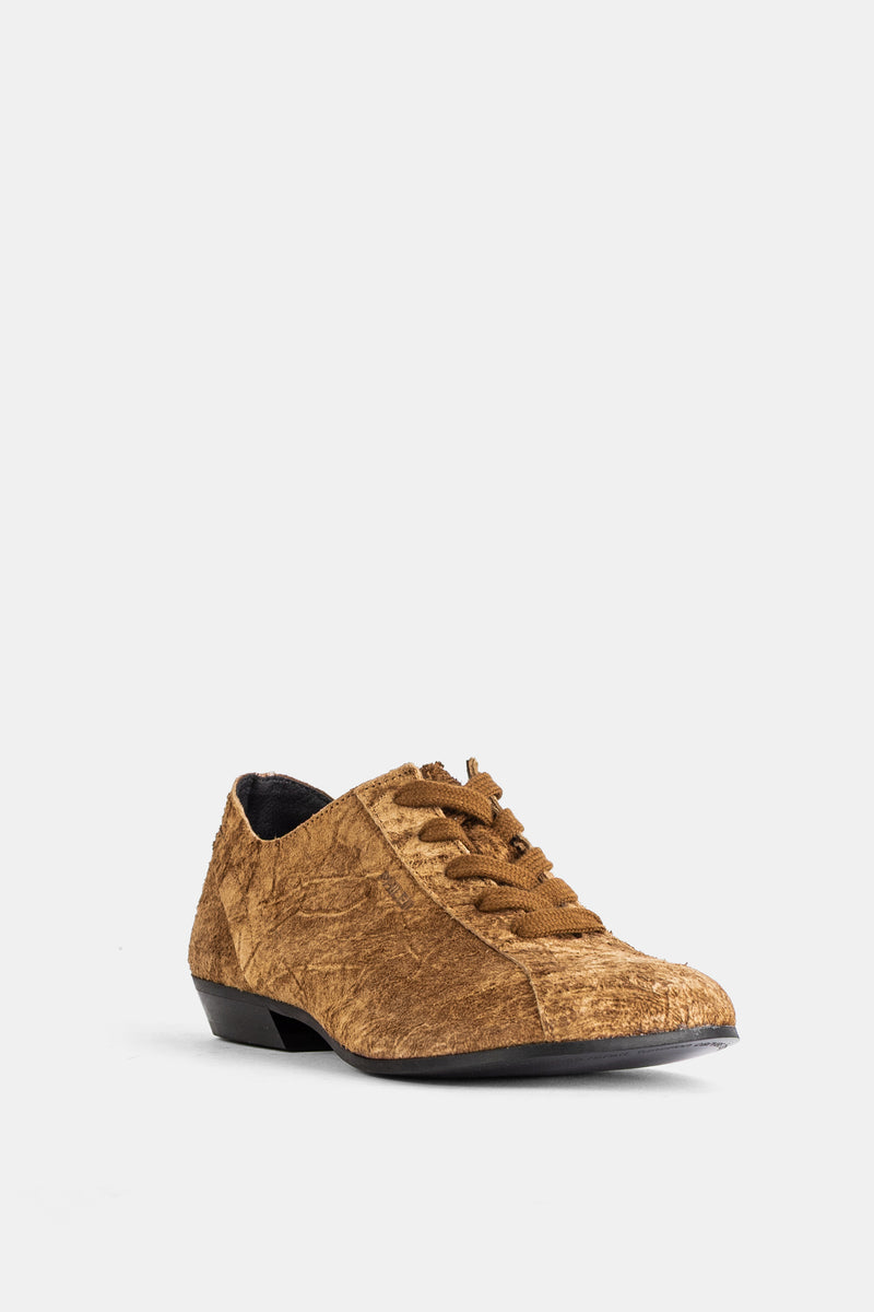 Derbies Cascade Sunrise en cuir texturé camel