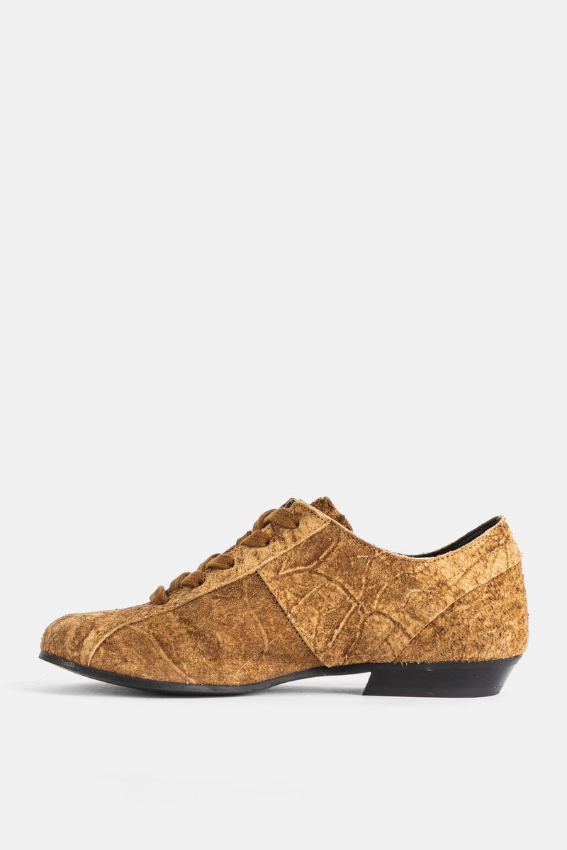 Derbies Cascade Sunrise en cuir texturé camel