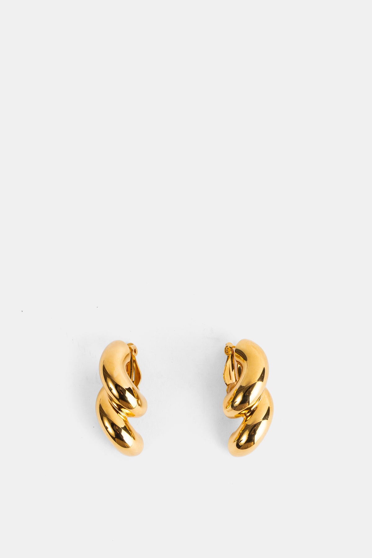 Boucles d'oreilles clips métal doré