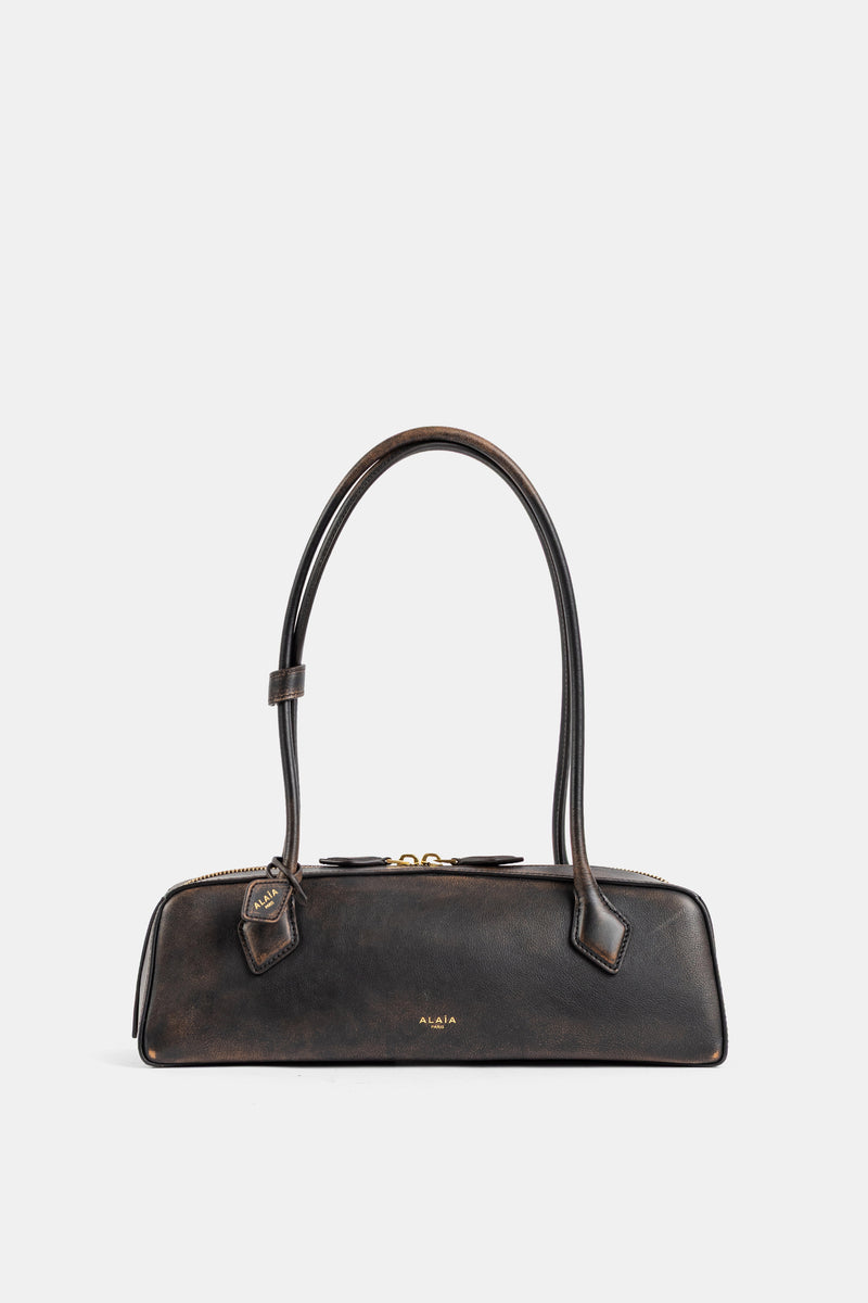 Sac à main Medium cuir ébène marron