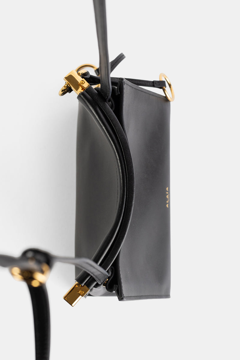 Petit sac Le Click en cuir veau lisse noir