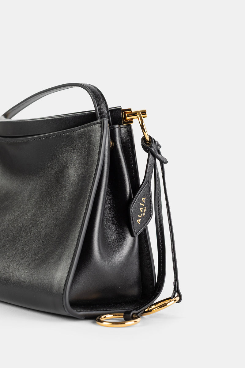 Petit sac Le Click en cuir veau lisse noir