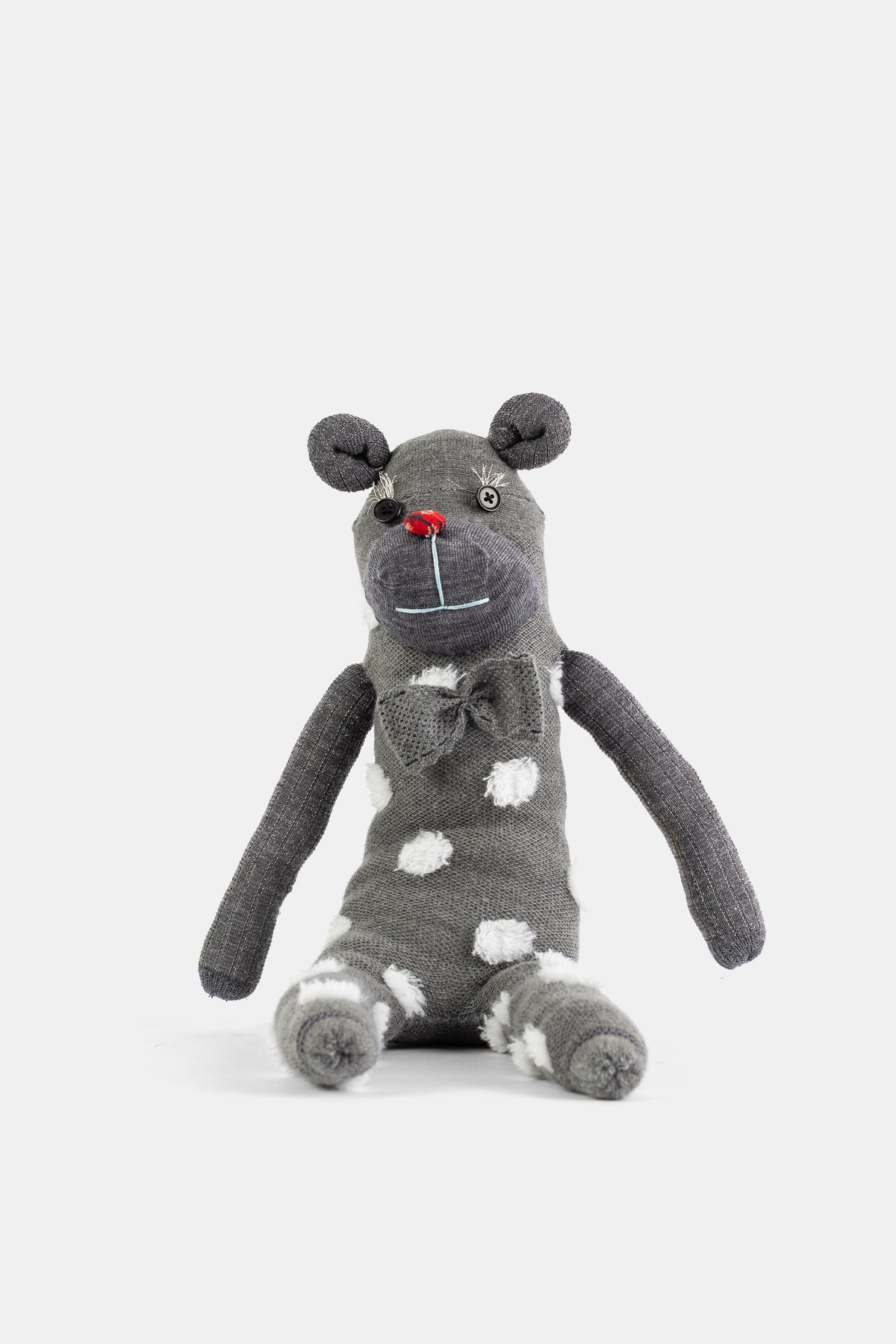 Sock Knit Doll Grey Mix