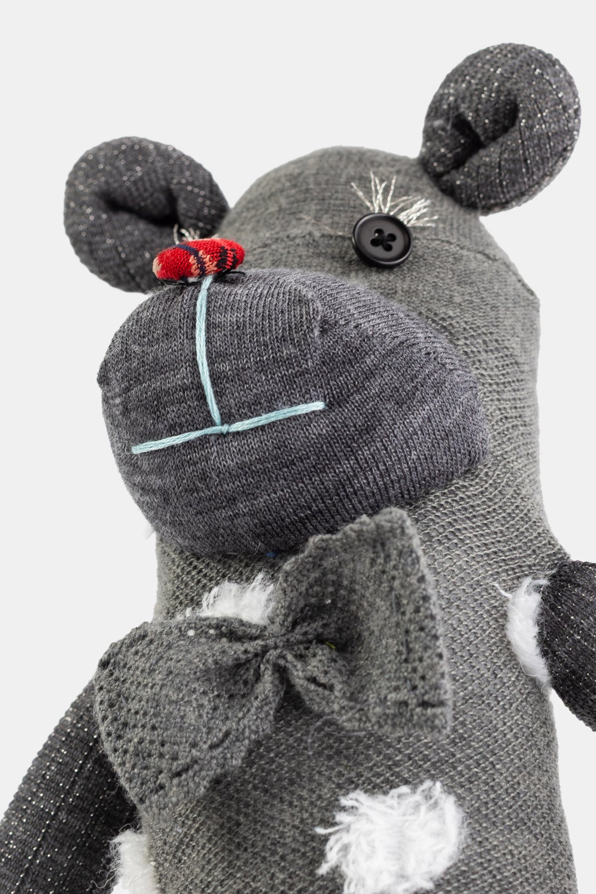 Sock Knit Doll Grey Mix