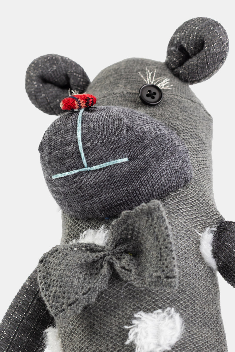 Sock Knit Doll Grey Mix