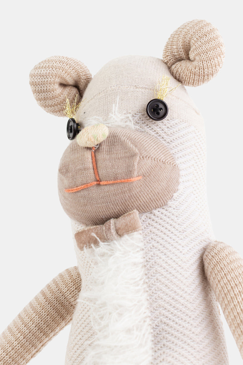 Sock Knit Doll Ivory Mix