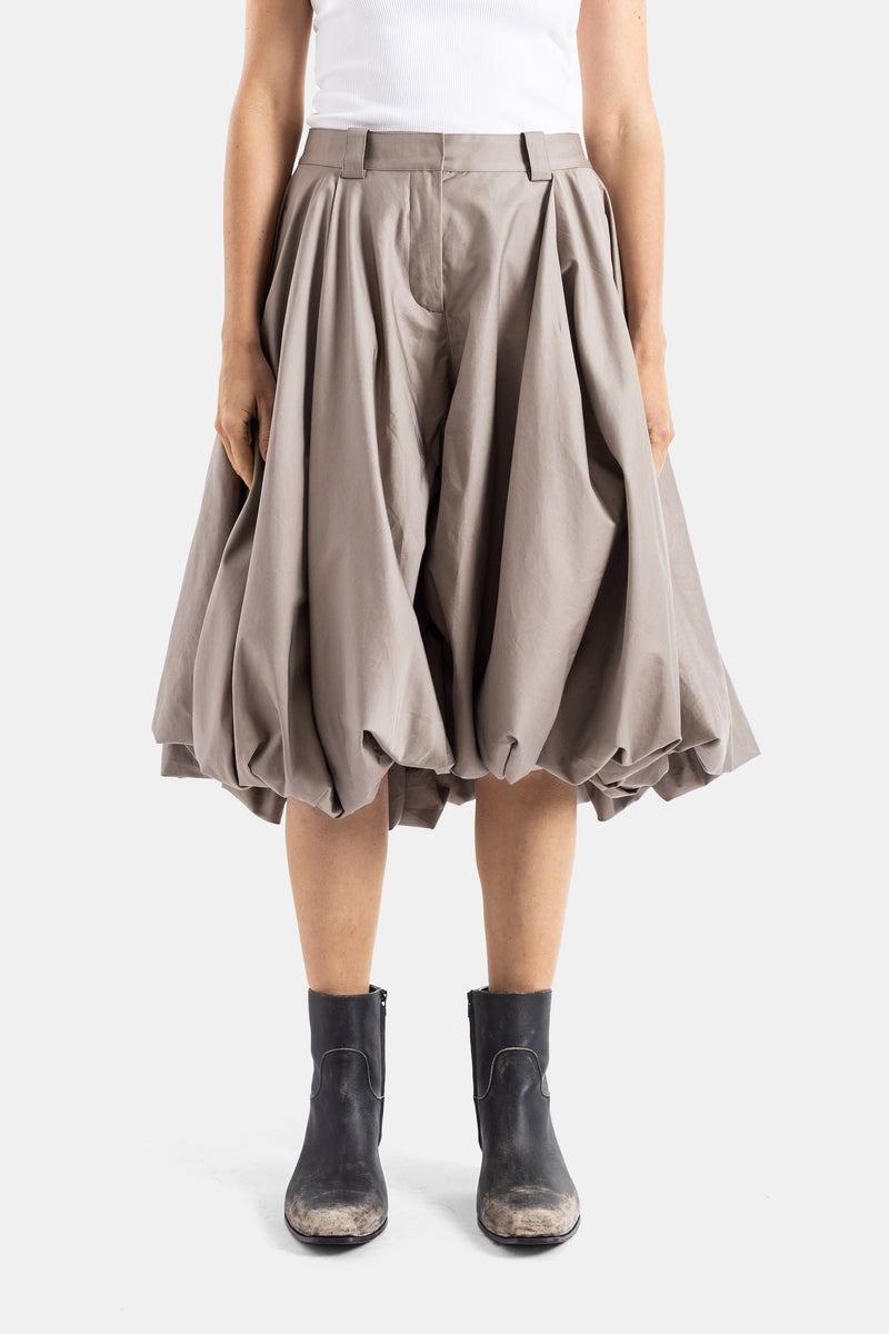 Taupe balloon shorts
