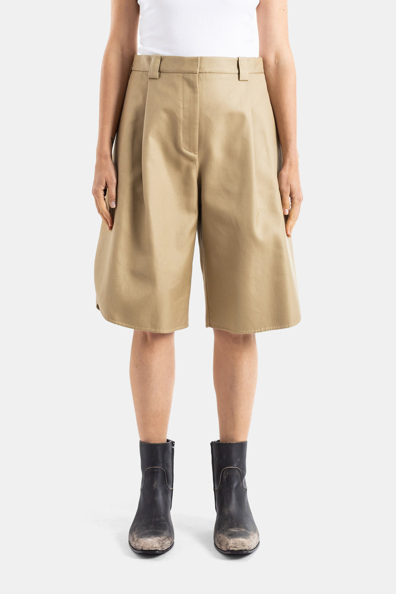 Tulip Bermuda Shorts in Beige