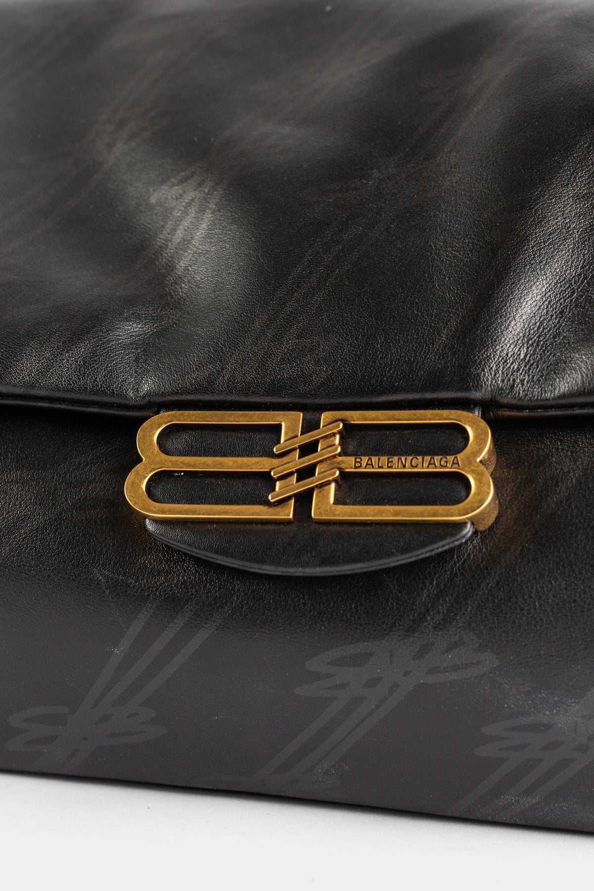 Darling Medium flap bag in black calfskin leather