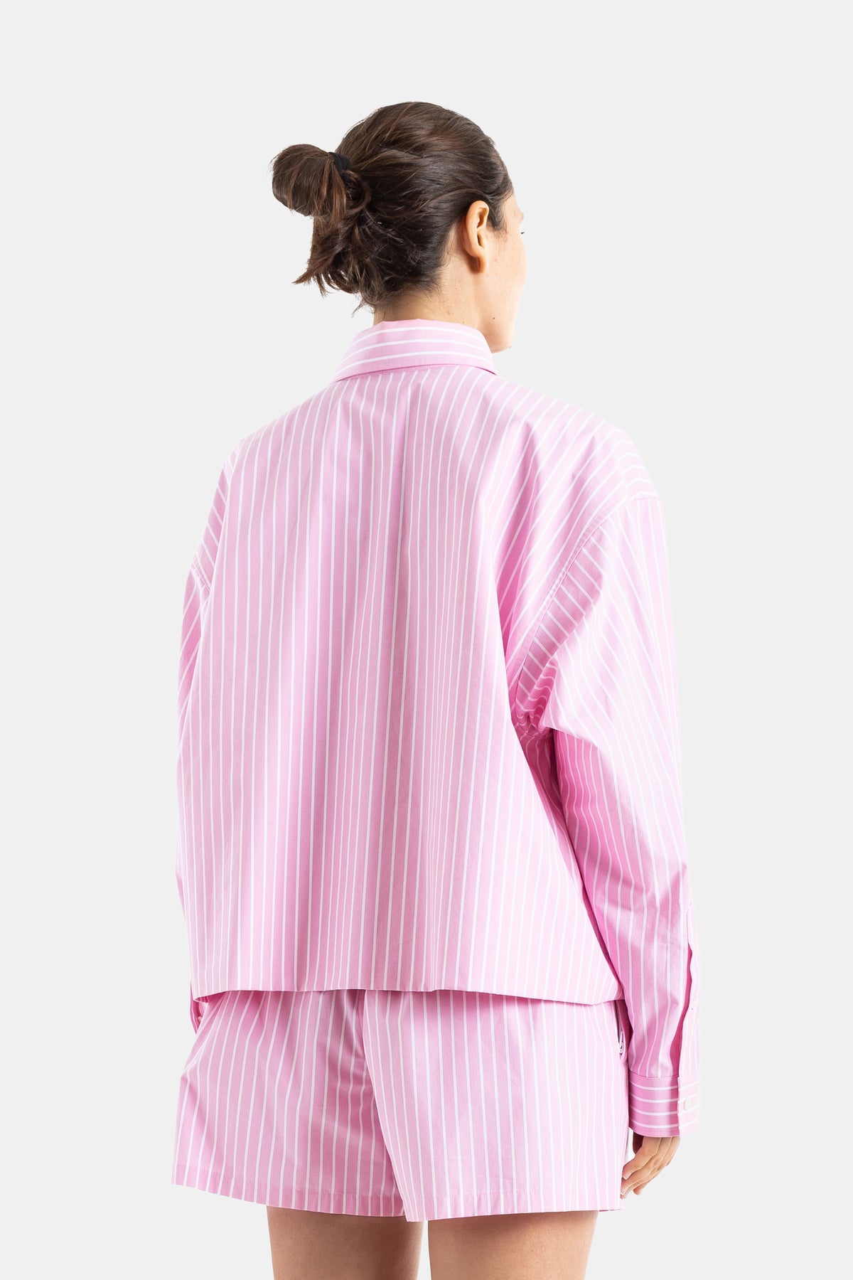 Pink Striped Boxy Shirt