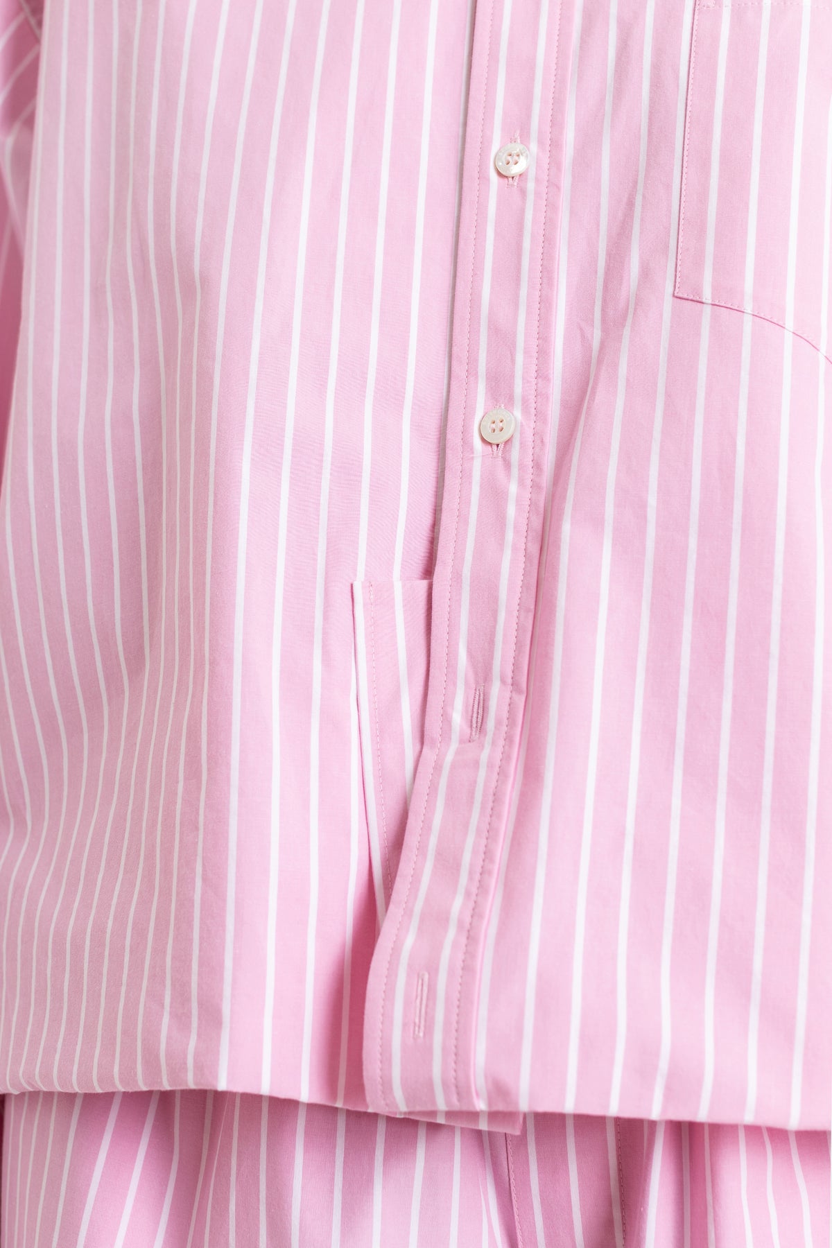 Pink Striped Boxy Shirt