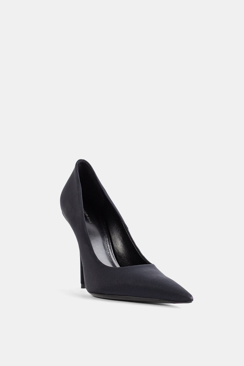 Escarpins Knife Pump talon 110 spandex mat noir