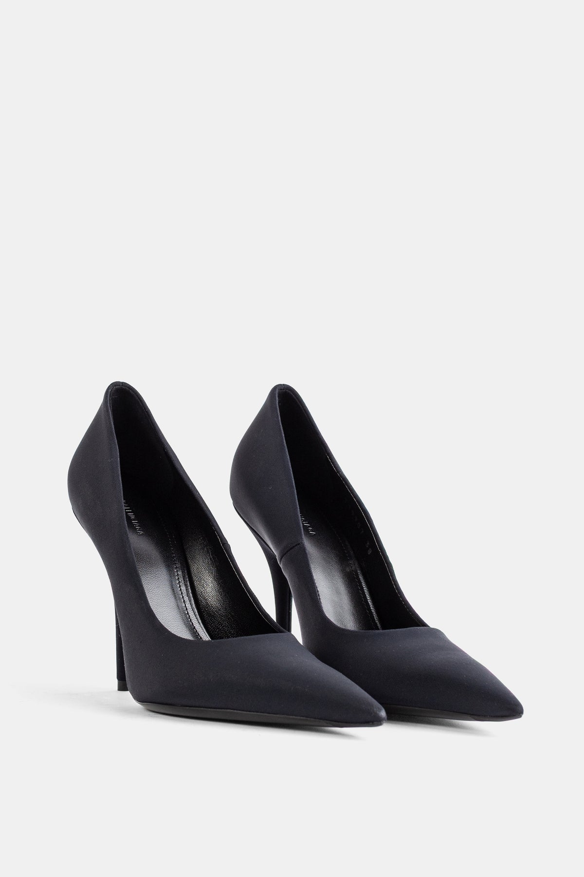 Escarpins Knife Pump talon 110 spandex mat noir