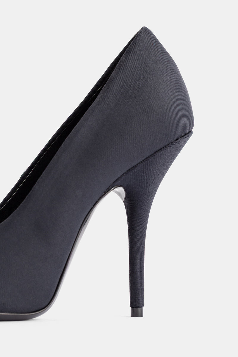 Escarpins Knife Pump talon 110 spandex mat noir