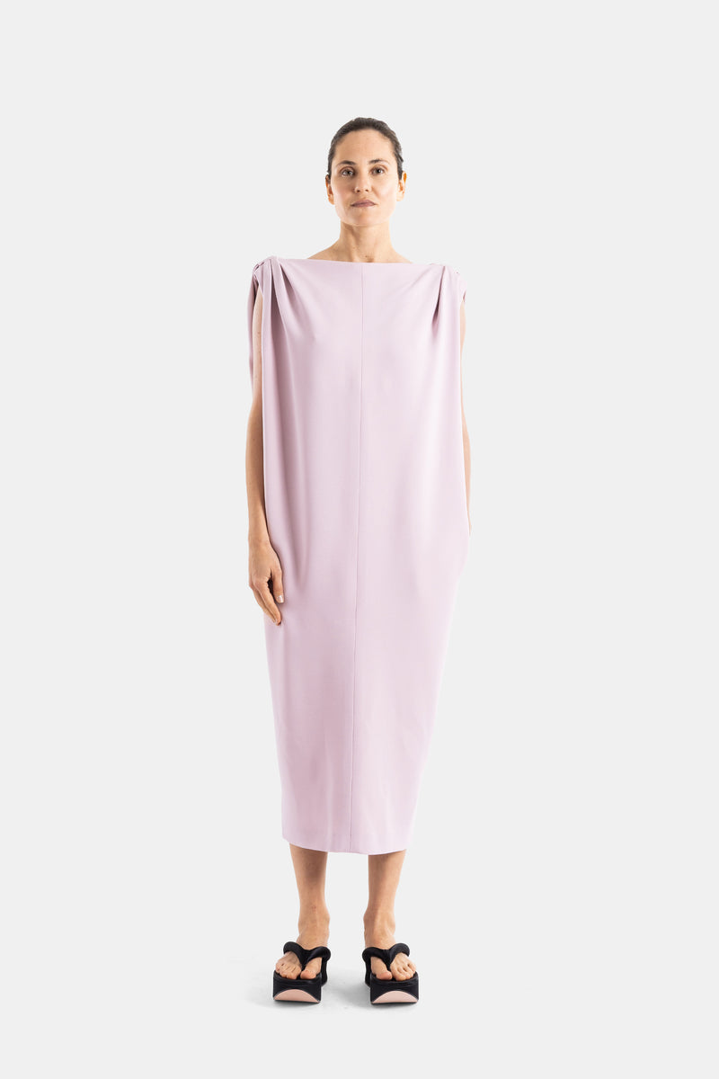Robe midi Sack rose