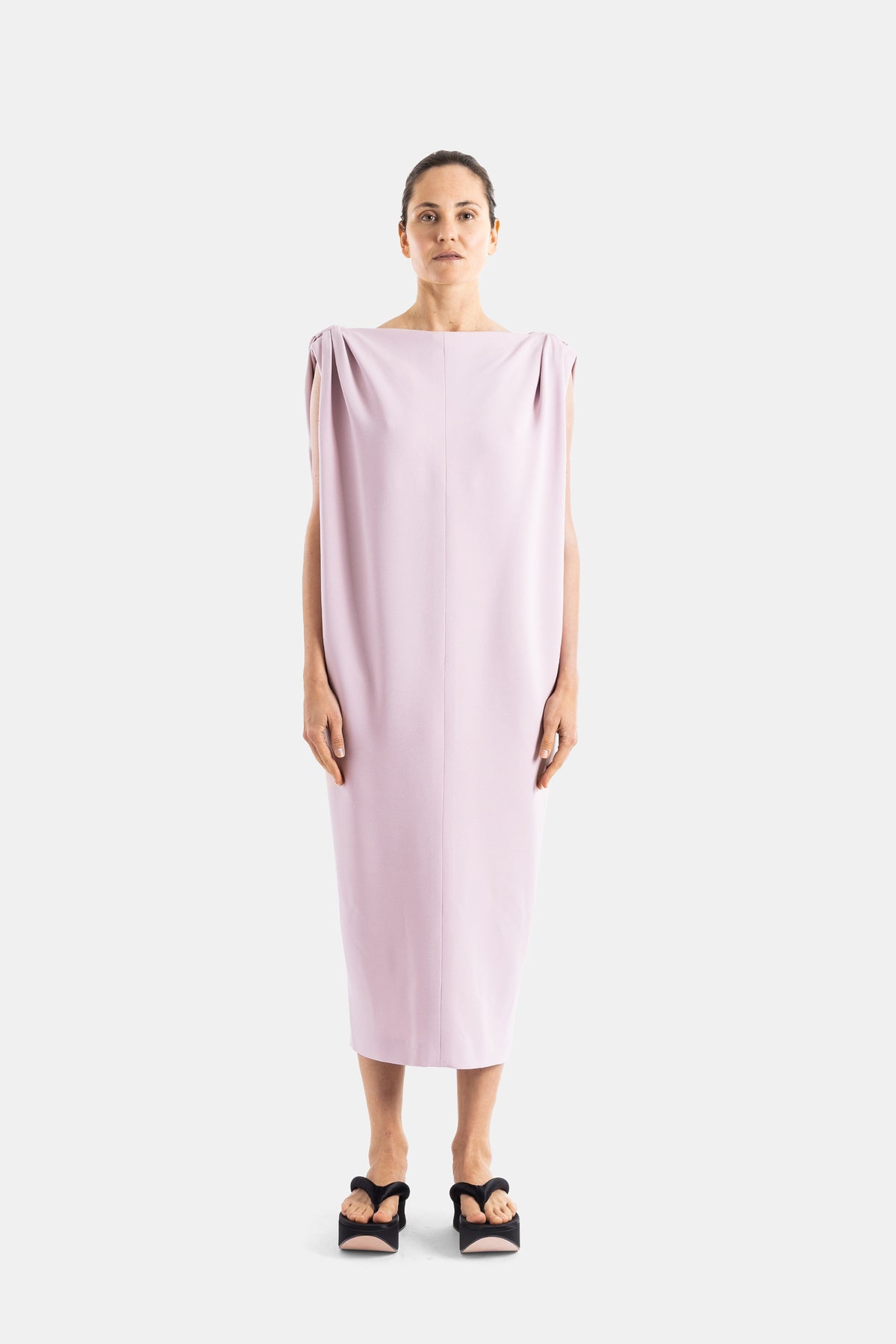 Pink Sack Midi Dress