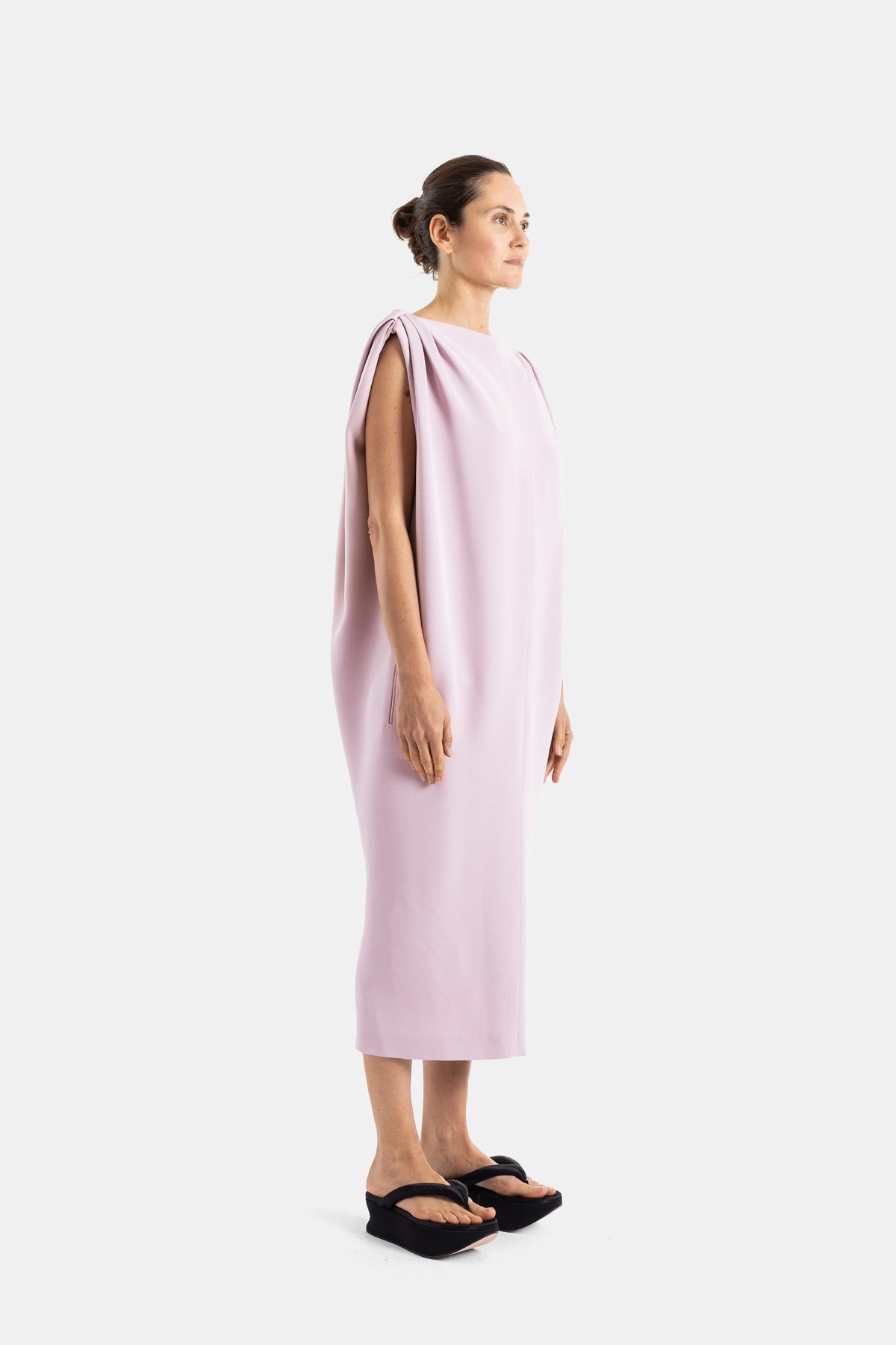 Pink Sack Midi Dress
